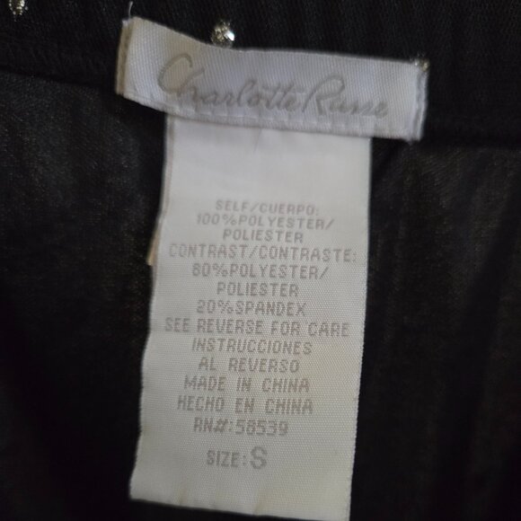 Charlotte Russe Black Silver Floral Mesh Evening Party Mini Dress Juniors Small - Picture 3 of 3